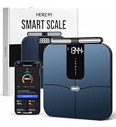 Herz P1 Smart Scale - 8-Electrode Body Composition Scale with Handle | BMI, Body Fat, Muscle Mass...