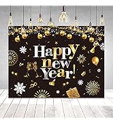 GOER 78 Inch New Year Banner for 2022 New Year Eve Party Decorations Photo Backdrop