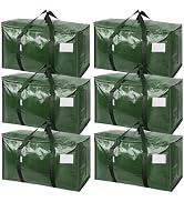 TICONN 6 Pack Extra Large Moving Bags Heavy Duty with Zippers & Carrying Handles, Durable Storage...