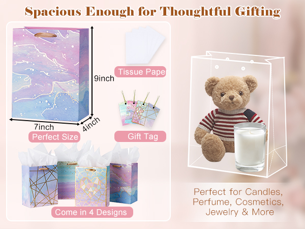 Marble Pattern Gift Bag