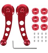 Veemoon 1 Set Car Window Handle Aluminum Alloy Window Crank Handle Universal Car Window Handle Re...