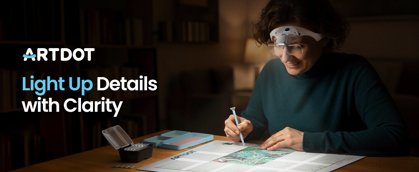 magnifying glasses for your diamond painting work