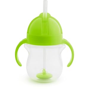 Any Angle Weighted Straw Trainer Cup, 7oz, Green