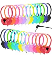 XOSDA 24 Pack Bulk Headphones Classroom for School Kids Students Teen Boys Girls Children Baby To...