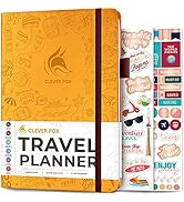 Clever Fox Travel Journal – Vacation Planner with Budget Plan, Packing List, Expense Tracker & Tr...