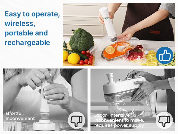 compact vacuum sealer sealer machine portable vacuum sealer for travel handheld vacuum sealer