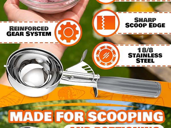scoop cookie scoops for baking cake tester ice cream scoops best rated teaspoons dessert spoons