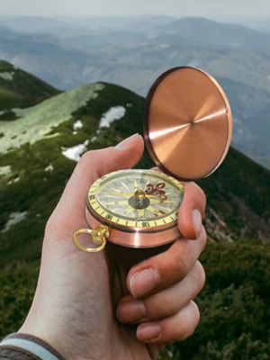 Vintage Pocket Compass