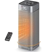 Gaiatop Space Heaters for Indoor Use, Portable Electric Heater with Thermostat, 1500W PTC Ceramic...