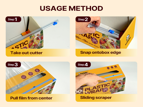 Plastic Wrap with Slide Cutter