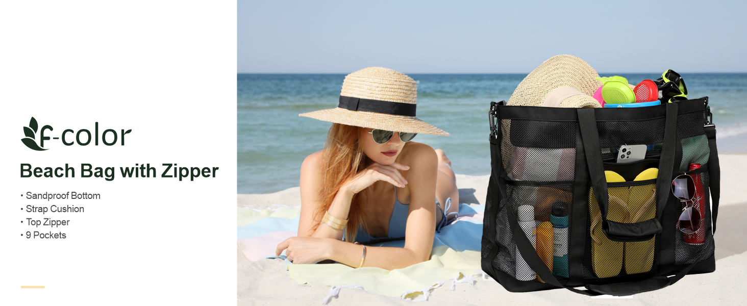 Mesh beach bag