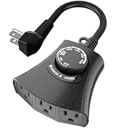 HBN Outdoor Light Timer Waterproof, Weatherproof Photocell Dusk to Dawn Light Sensor Timer 2/4/6/...