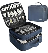 MATEIN Cord Organizer Case with Adjustable Divider, DJ Cable File Bag for Electronic Storage, USB...