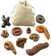 Pxiryanlow 6 Pcs Randomly Fake Poop Toy Set,Fake Poop Realistic False Dog Poop Mischief Turd Apri...