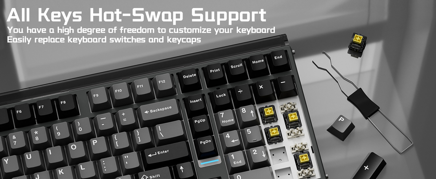 hall effect computer black keyboard
