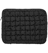 HICARRY Puffy Laptop Sleeve Case, Quilted Puffer Laptop Carrying Case, Protective Soft Padded Cov...