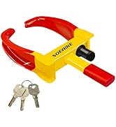 NOEAIKE Trailer Lock Universal Adjustable Car Tire Lock Heavy Duty Anti Theft Wheel Locks for Car...