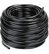 Hourleey Blank Distribution Tubing Irrigation Drip Hose, 1/4 Inch Drip Line (100 FT)