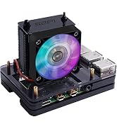 GeeekPi Raspberry Pi 4 Case with Raspberry Pi ICE Tower Fan RGB Cooling Fan, Raspberry Pi 4 Case ...