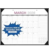 2026 Desk Calendar - Large Desk Calendar 2026, Jan. 2026 – Dec. 2026, 22" x 17", Office Supplies,...