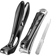 Vepkuso Toenail Clippers&Nail Clippers for Seniors Thick Nails - Professional Nail Clippers Set f...