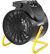DAHTEC 5120 BTU Space Heater, Portable Electric Fan Heater for Workshops | 1500W Power, IP24 Damp...