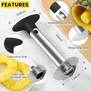 pineapple slicer and corer tool