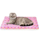 Mora Pets Cat Bed Dog Crate Pad Ultra Soft Pet Bed with Cute Star Print Washable Crate Mat for Sm...