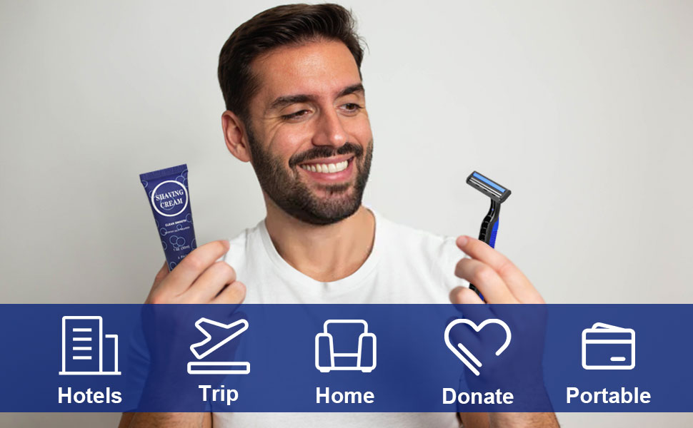 Individually Wrapped Shaving Razor With Shaving Cream Bulk