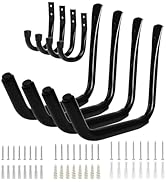 KURUI Heavy Duty Kayak Storage Rack, 100 LB (15") Wall Mount Hooks for Hanging Indoor/Outdoor, 8 ...