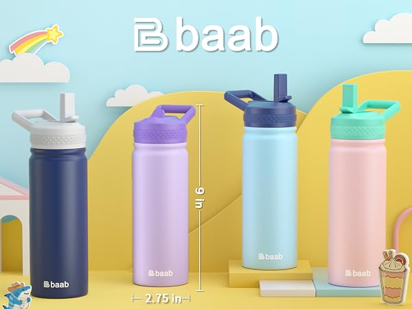 18oz kids water bottle