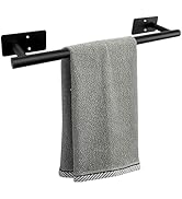 Vanloory Self Adhesive Bath Towel Bar, Stainless Steel Towel Racks for Bathroom Sticky & Wall Mou...