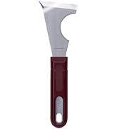 ALLEX Curved Paint Scraper Tool 2.5" Pole and Round Metal, Heavy Duty Full Tang, Sharp Japanese S...