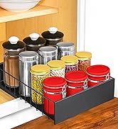 LYNK PROFESSIONAL Pull Out Cabinet Organizer, 10" x 14" Single Tier Slide Out Drawers