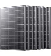 Callsun N-Type 16BB Mini 800W Solar Panel, 8Pcs Compact 12V 100 Watt Solar Panel, 25% Conversion ...