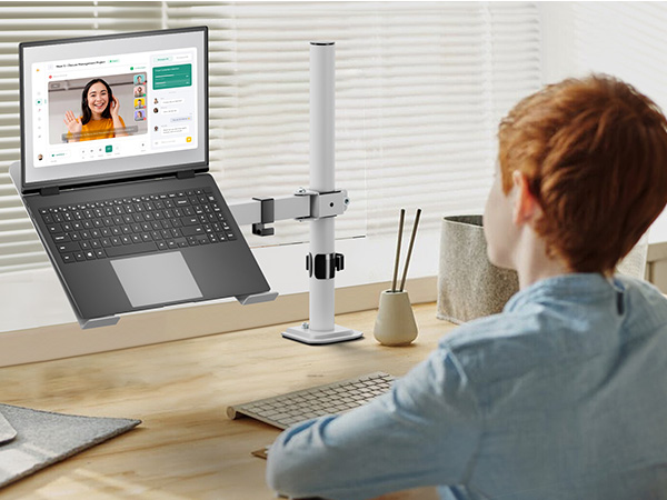 clamp on laptop stand used on online class