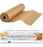 SMARTAKE Parchment Paper Roll for Baking, 15 in x 242 ft, 300 sq.ft, Non-Stick Baking Paper Sheet...