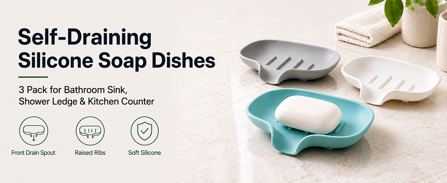 soap dish with drain