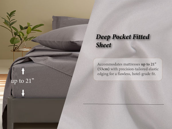 Deep Pocket Fitted Sheet