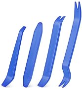 GOOACC Auto Trim Removal Tool Kit No-Scratch Tool Kit for Car Audio Dash Window Molding-4PCS (Blue)