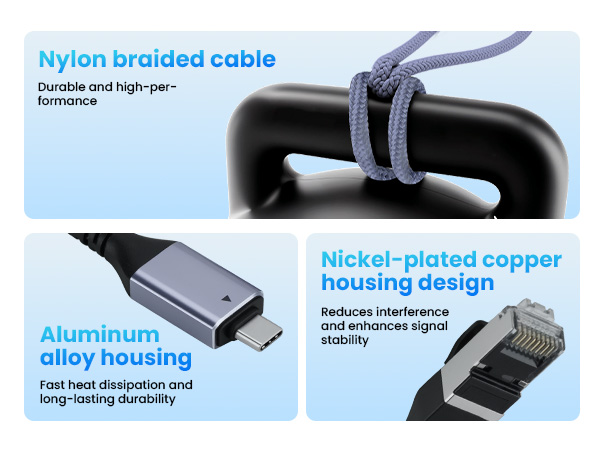 Nylon braided cable