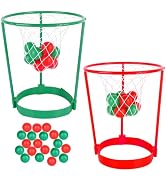 2 Pack Head Hoop Basketball Party Game for Kids and Adults Carnival Game Adjustable Basket Net He...