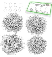 Ruibapa Hog Rings Assortment Kit Professional Upholstery 1" 1/2" 3/4" 3/8"Galvanized Hog Rings In...