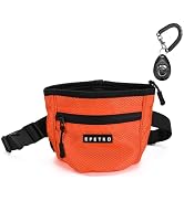 EPETKO Dog Treat Pouch with Training Clicker, Treat Bag Fanny Pack with Magnetic and Zipper Closu...