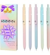 Vanhench 5Pcs Gel Pens, 0.5mm Black Ink Cute Pens for Journaling, Nurse Gifts Accessories for Wor...