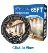 Outdoor Mister System for Outside Patio, Misting Cooling System 65Ft (20M), Water Mist Hose for