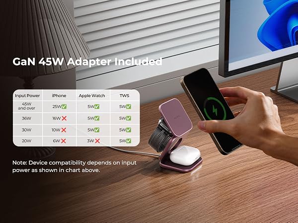iphone wireless charger phone charger iphone travel charger multiple device charging station