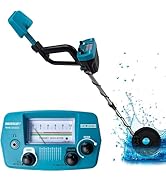 allsun Handheld Adult Underground Gold Metal Hunter Detector, 23" to 35" Adjustable Stem,Rain Pro...