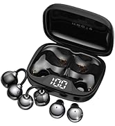 FADCAMELOS 2-in-1 Wireless Earbuds Set, Open-Ear Clip & Mini Sleep Headphones, 36H Battery, Bass ...