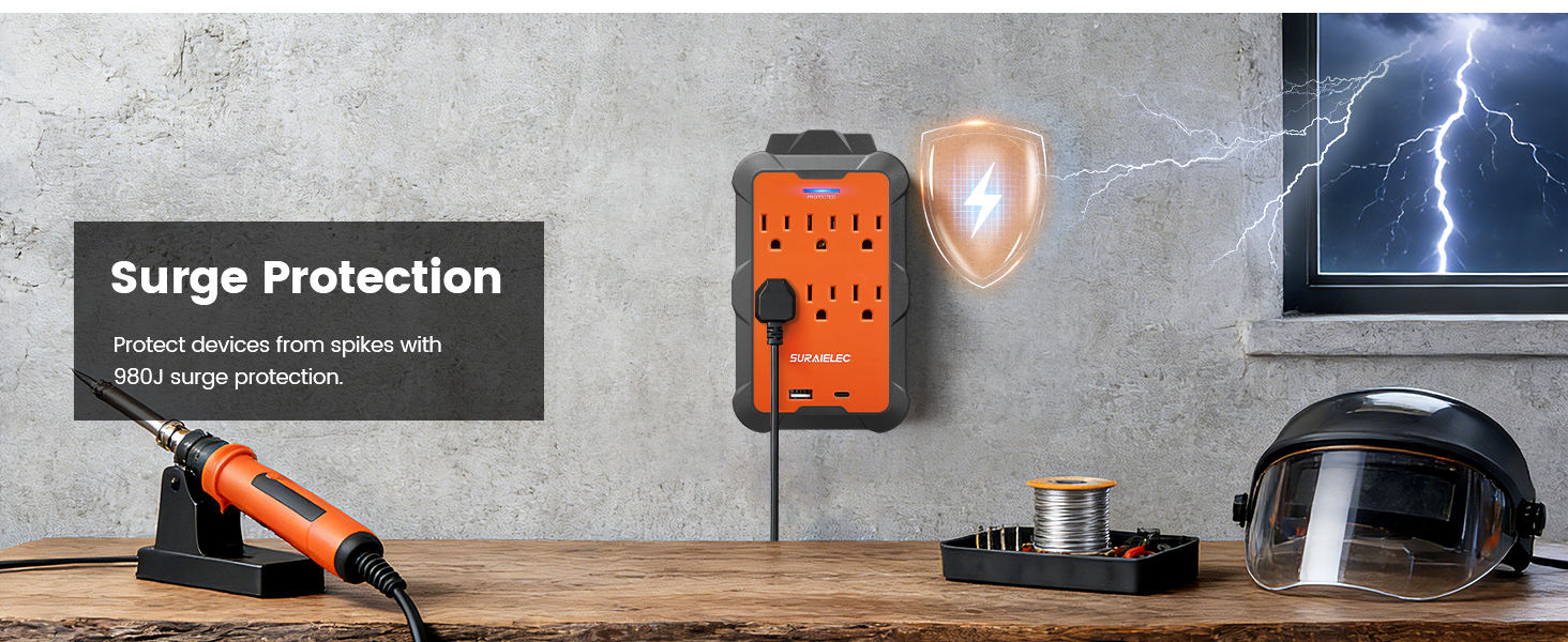 Outlet Extender with USB